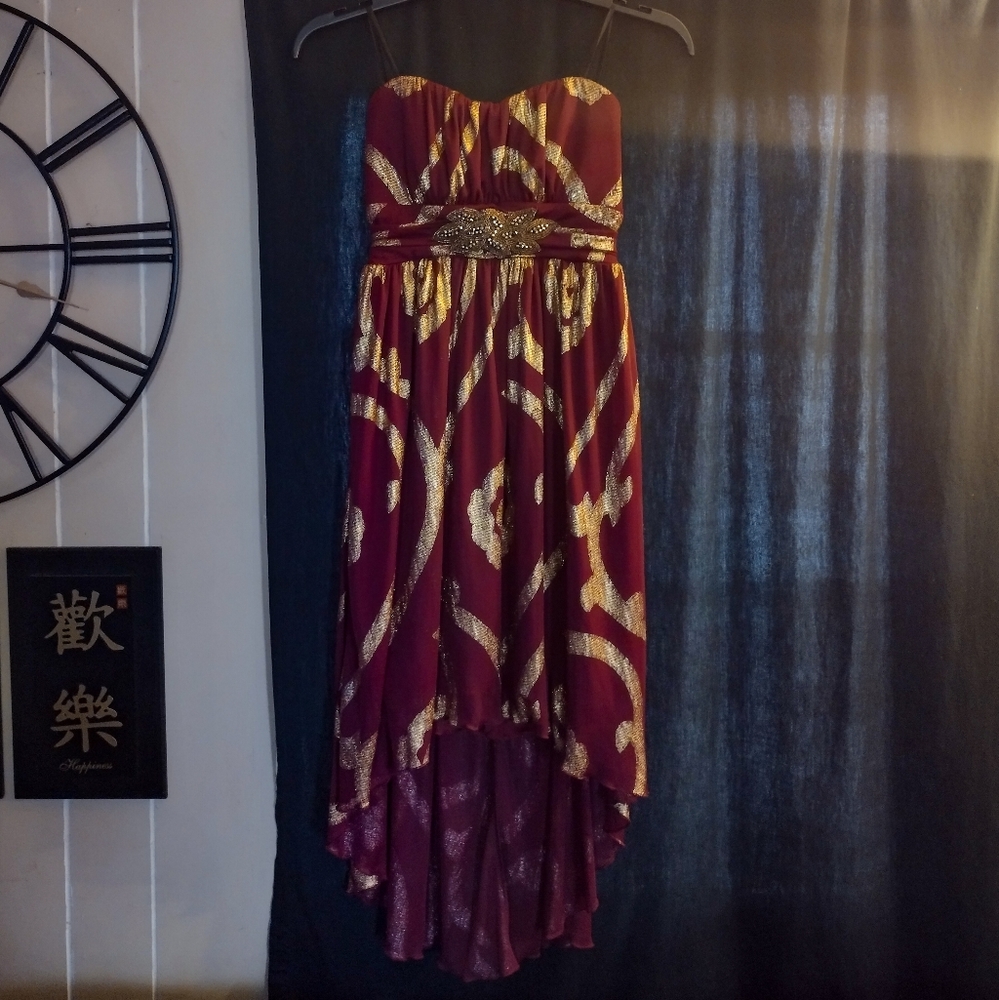 Y2k vintage asymmetrical dress